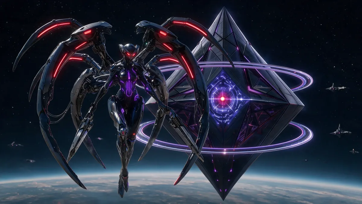 Karath — the most extreme file in the roster: silhouette, layers and ability rules. Karath, titan unit, in full visual file
