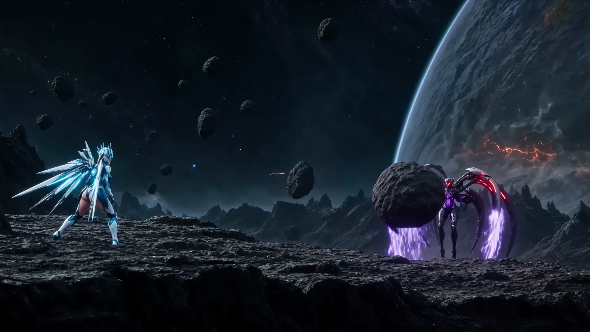 escala · superficie lunar